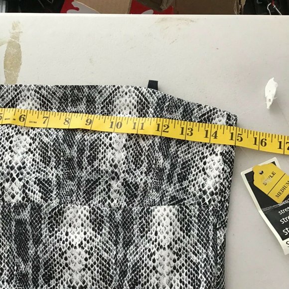 Necessary Objects Womens Mini Dress White Black M - Picture 7 of 9